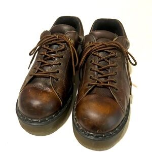 Dr Martens 8312 Made in England Brown Leather Shoes Oxfords Mens Size 12 Vintage